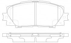 NIBK, Brake Pad, A-714K, PN0540, AKEBONO