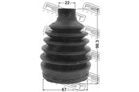 Drive Shaft Boot, FEBEST, 49509-2SA60, 0417P-CWRR, AUDI (075603)
