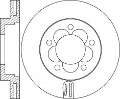 Rotor Disc, NIBK, 1812200, RN1769V, FORD (017369)