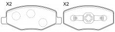 NIBK, Brake Pad, S21-6GN3501080, PN0881, Chery