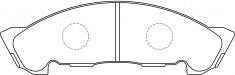 NIBK, Brake Pad, A-429WK, PN4384, AKEBONO