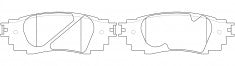 ผ้าเบรค, NIBK, D1879-9107, PN1854, FMSI (018895)