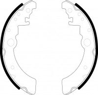 NIBK, Brake Shoes, N6020, FN7743, AKEBONO
