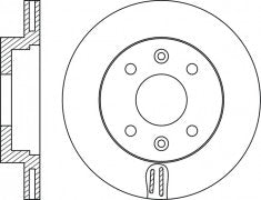 Rotor Disc, NIBK, 51712-1C000, RN1779V, HYUNDAI (017478)