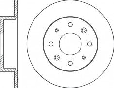 Rotor Disc, NIBK, 561383B, RN1047, BENDIX (018674)