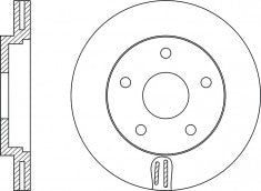 Rotor Disc, NIBK, 40206-1KA0A, RN1426V, NISSAN (018447)