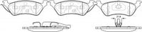 NIBK, Brake Pad, DB1853, PN0309, BENDIX