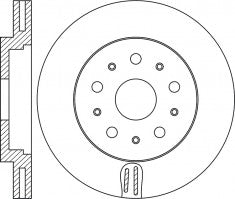 Rotor Disc, NIBK, 31262489, RN2030V, VOLVO (019172)