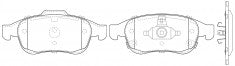 NIBK, Brake Pad, 0077367213, PN0759, FIAT