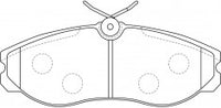 NIBK, Brake Pad, DB1357, PN2213, BENDIX