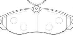 NIBK, Brake Pad, DB1357, PN2213, BENDIX