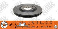จานโรเตอร์, NIBK, 8-97096-395-0, RN1395, ISUZU (017649)