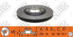 Rotor Disc, NIBK, 8-97096-395-0, RN1395, ISUZU (017649)