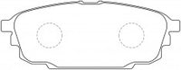 NIBK, Brake Pad, A-645K, PN5476, AKEBONO