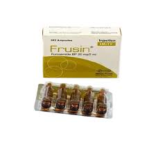 Furosemide BP 20mg/2ml, Frusin, INJECTION, Furosemide, 20mg/2ml, 5 x 5's (2209AA2670)