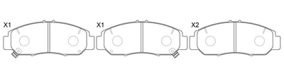 WIN WORLD Brake Pad Graphite, D5100, D5113, D5122, 45022-SZ3-A00, for Honda CR-V