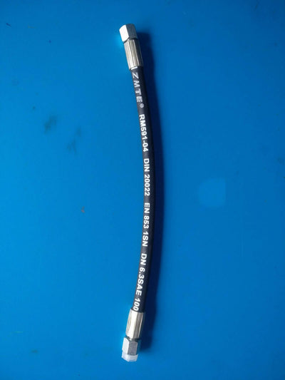 ZMTE Power Hose Assembly - 1/4"xR1, 30112-14-04 x 30112-14-04, 12"