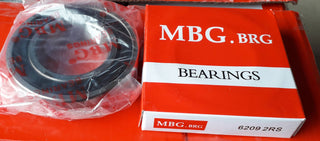 MBG, Deep Groove Ball Bearing, 6209 2RS