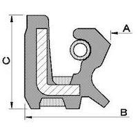 NOK Oil Seal, 24x38x8, SCJY