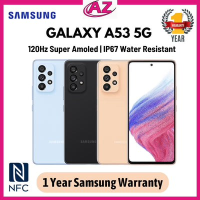 Samsung Galaxy A53 5G | A52s 5G (8GB+128GB/256GB) | NFC | 120Hz Super AMOLED | 1 နှစ် Samsung အာမခံ | IP67 အဆင့်သတ်မှတ်ထားသည်။