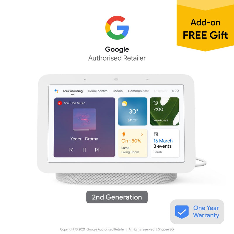 Google Nest Hub (2nd Gen) [Exclusive GWP - while stocks last]