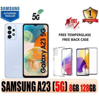 Samsung Galaxy A23 (5G) (8GB 128GB) | 1 Year Local Samsung Warranty | FREE Temperglass & Back Case