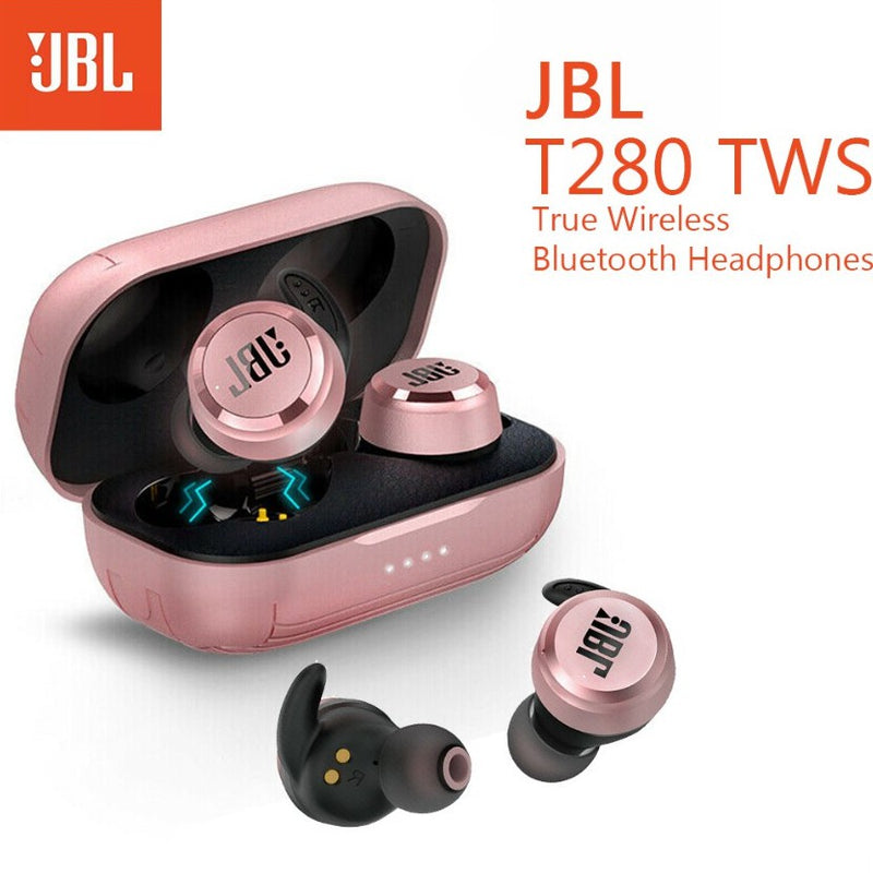 T280 TWS หูฟังไร้สายบลูทูธ 5.0 ชุดหูฟังกีฬา IPX5 หูฟังกันน้ำ