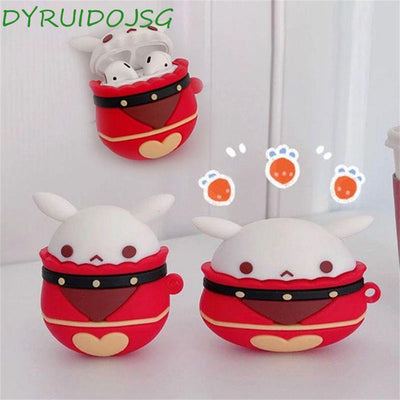 DYRUIDOJSG Genshin Impact Earphone Case Girls Gifts Xmas Gift Wireless Earphone Protective Sleeve Protective Cover Bluetooth Earphone for Airpods 1/2/Pro