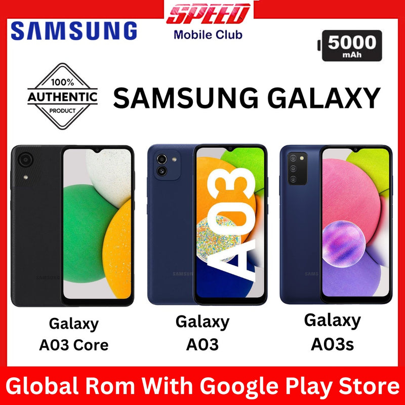 Samsung Galaxy A03s 4GB/64GB & Galaxy A03 (3GB/32GB)(4GB/64GB) & Galaxy A03 Core 2GB/32GB