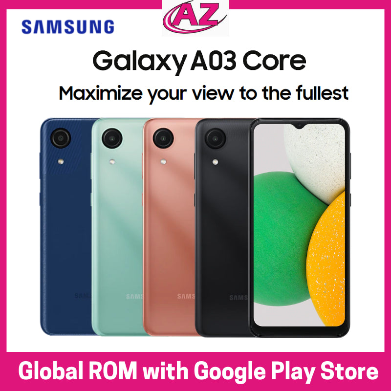 Samsung Galaxy A03 Core (2GB+32GB) | จอแสดงผล Infinity V ขนาด 6.5 นิ้ว | 5000mAh | การรับประกันของผู้ขายในท้องถิ่น