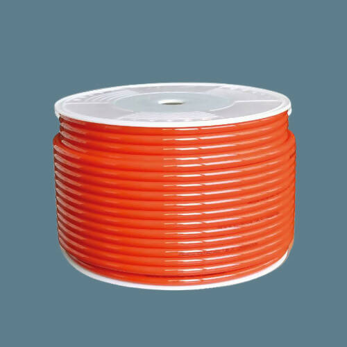 ท่อลมโพลียูรีเทน PU ไม่มีท่อ 12X8มม. สีส้ม 100 เมตร (113764)