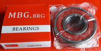 ตลับลูกปืนเม็ดกลมร่องลึก MBG, 6305 2RS (028710)